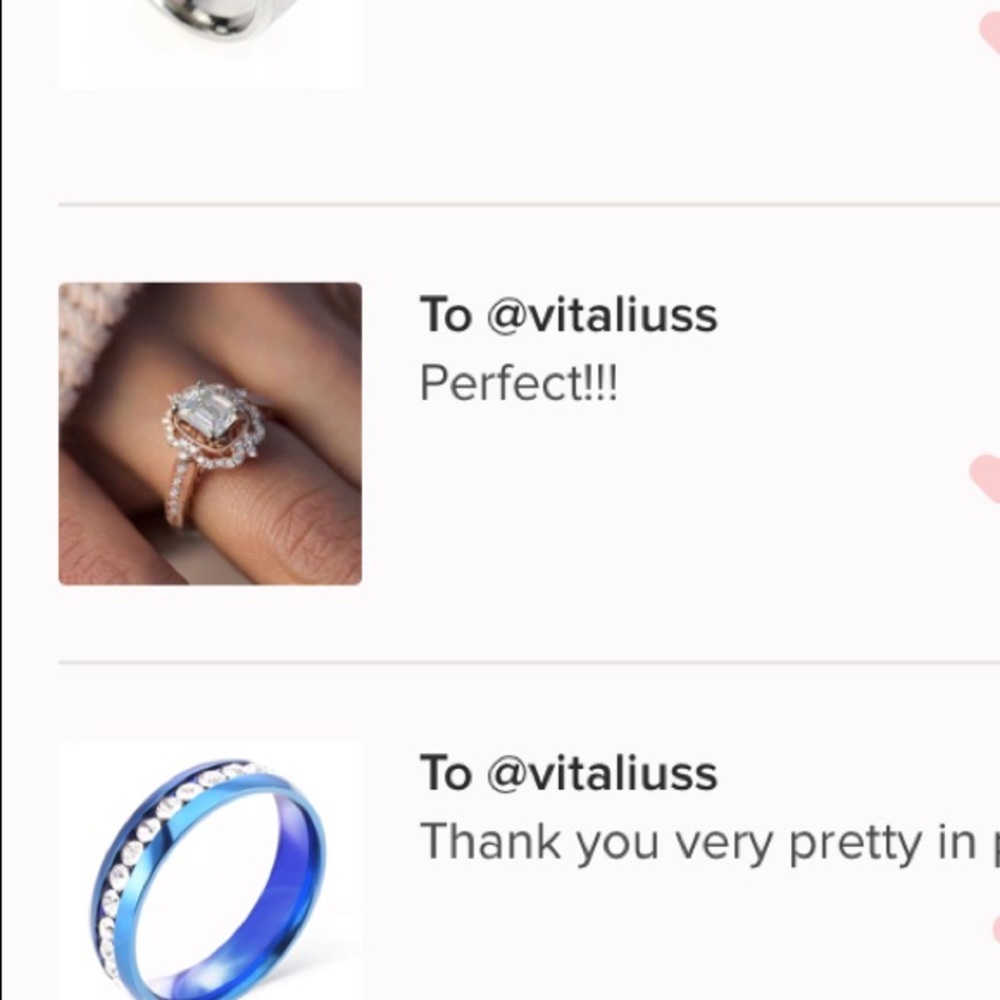 18K Rose gold plated ring - Picture 7 of 7